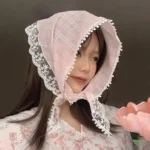 Foulard triangulaire à dentelle pour femme tendance