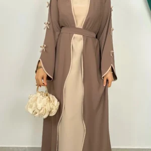 Kimono de Luxe à Noeuds, style raffiné pour toutes occasions