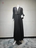 Abaya Kimono à perles pour un look sophistiqué