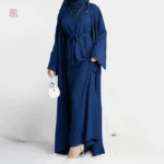 Abaya Kimono Navy Blue élégante et moderne