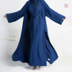 Robe Navy Blue style abaya, chic et confortable