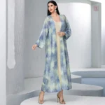 Robe longue avec design kimono chic et moderne