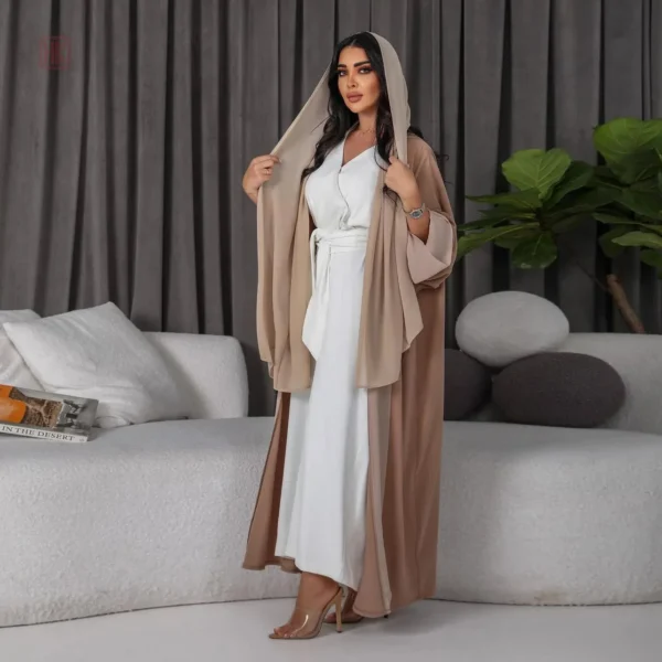 Abaya légère beige, parfaite pour l'été