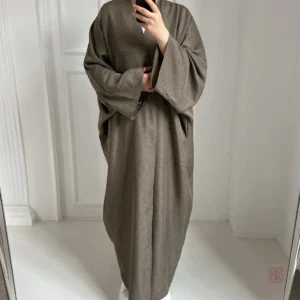 Abaya Kimono Légère en Lin pour un style chic et confortable