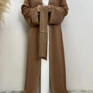 Abaya Kimono Pailletée élégante et raffinée