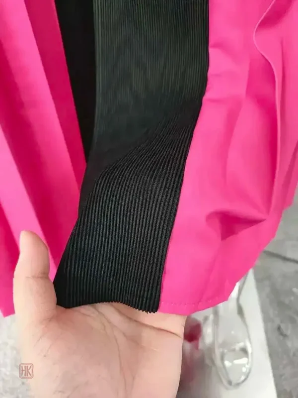 Abaya plissée rose, style kimono pour toutes occasions