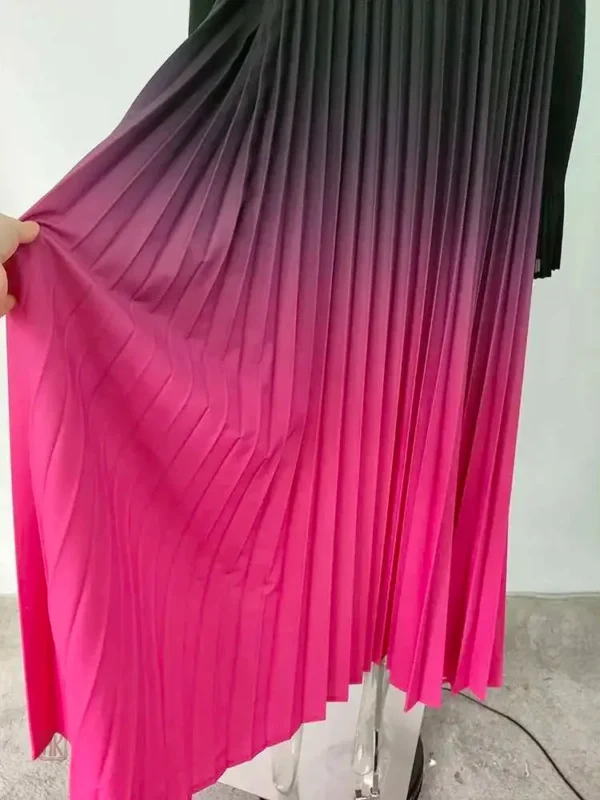 Kimono rose dégradé, parfait pour une allure raffinée