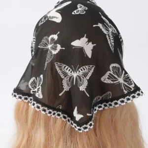 Bandeau triangle imprimé avec motifs de papillons