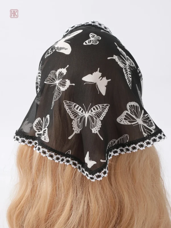 bandeau-triangle-imprime-papillons-1 Bandeau triangle imprimé avec motifs de papillons