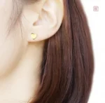 Boucles d'oreilles cœur fantaisie pour femme
