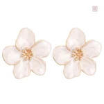 Boucles d'oreilles fantaisie avec design floral élégant