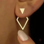 Boucles d'oreilles géométriques élégantes pour femme