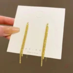 Accessoire mode : élégantes boucles d'oreilles féminines