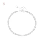 Bracelet élégant à chaînes avec perles, style moderne