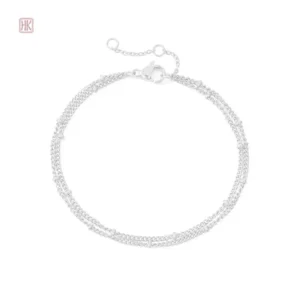 Bracelet élégant à chaînes avec perles, style moderne