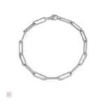 Bracelet en chaîne style trombone, accessoire mode féminin