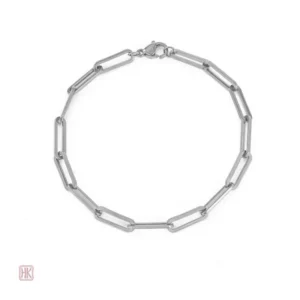 Bracelet en chaîne style trombone, accessoire mode féminin
