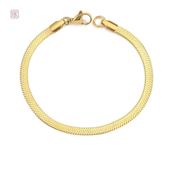 Accessoire mode femme : bracelet serpent doré