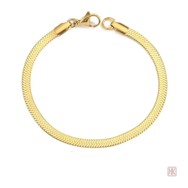 Bracelet doré au design serpent pour un style unique