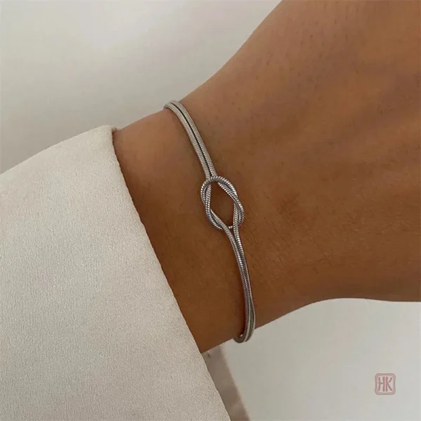 Bracelet Nœud Élégant pour femme, tendance et raffiné