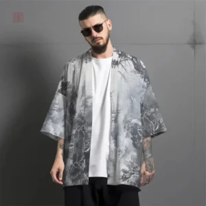 Cardigan Été Féodal en style Kimono pour homme