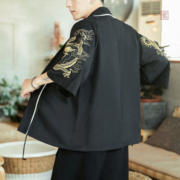 Veste Kimono homme au design dragon élégant