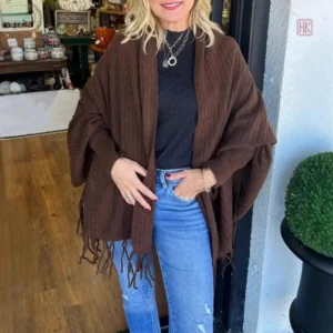 Cardigan à franges élégant pour un style décontracté