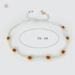 Accessoire mode : ceinture à motifs floraux et perles