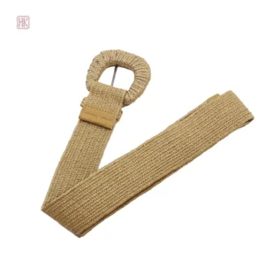 Ceinture tendance large en tressage élégant
