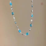 Bijoux en turquoise avec pierres rondes et design élégant