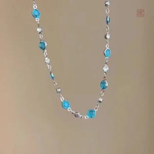 Bijoux en turquoise avec pierres rondes et design élégant
