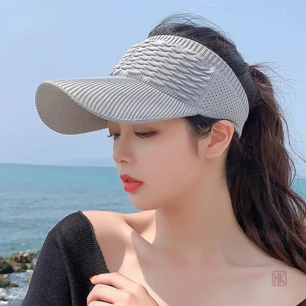 Chapeau à visière pour femme, idéal pour l'été
