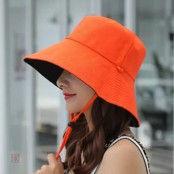 chapeau-bob-reversible-a-ficelle-1 Chapeau Bob Réversible à Ficelle pour femmes en été