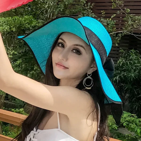 Chapeau de paille tendance, accessoire de mode estivale