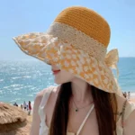 Chapeau femme été avec dentelles élégantes