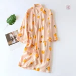 Pyjama kimono léger en coton, idéal pour le sommeil