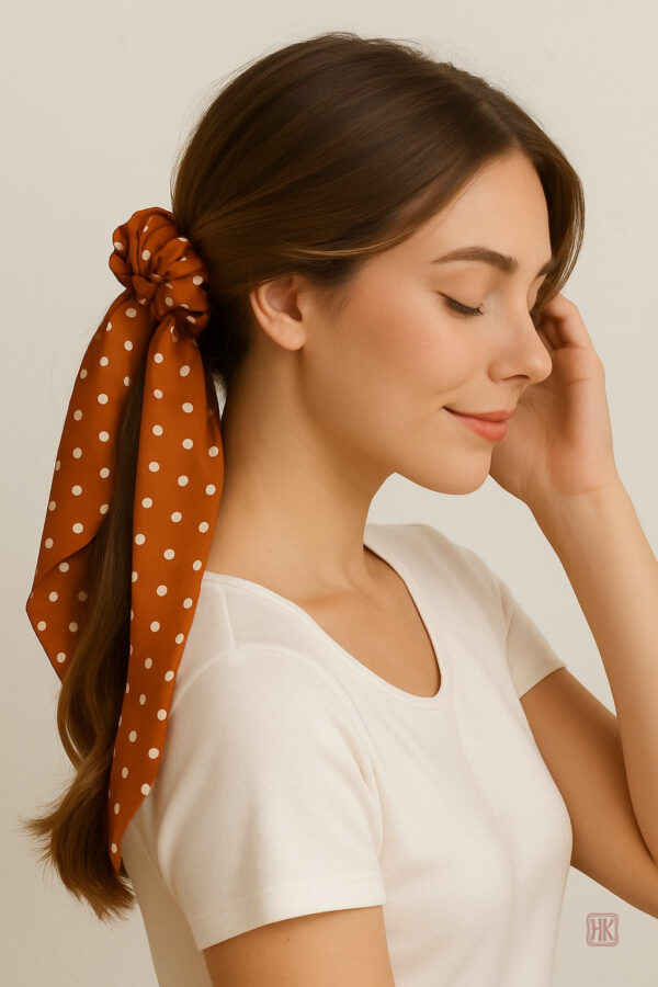 chouchou-foulard-a-pois-1 Chouchou à Pois pour un look tendance