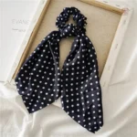 Foulard coloré à pois pour cheveux