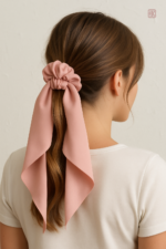 Chouchou foulard uni pour un style tendance et chic