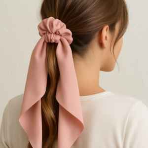 Chouchou foulard uni pour un style tendance et chic