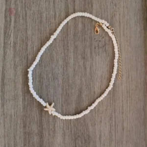 Bijou féminin en perles, design étoile de mer