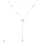 Collier délicat en Y, inspiré du soleil et de l'eau
