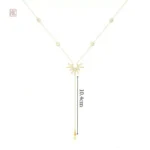 Accessoire mode femme, collier fin avec style unique et raffiné