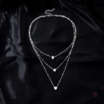 Collier à pendentifs superposés, style féminin et élégant