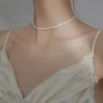 Collier Ras du Cou en Argent Sterling pour femme tendance
