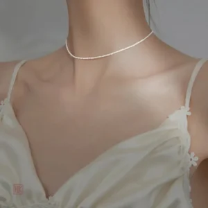 Collier Ras du Cou en Argent Sterling pour femme tendance