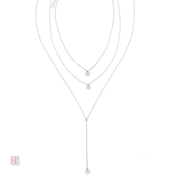 Bijou femme élégant, collier à pendentifs ronds