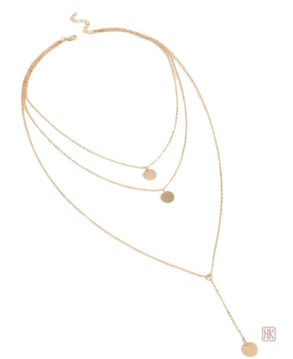 Accessoire mode féminin, collier avec cercles décoratifs