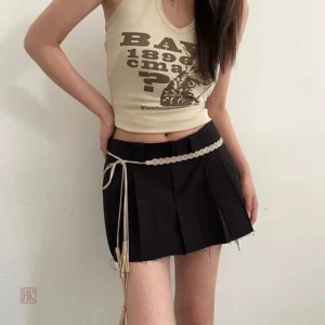 Accessoire mode : corde à taille avec motifs ethniques