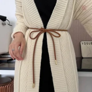 Corde de Taille en Cuir pour femme tendance